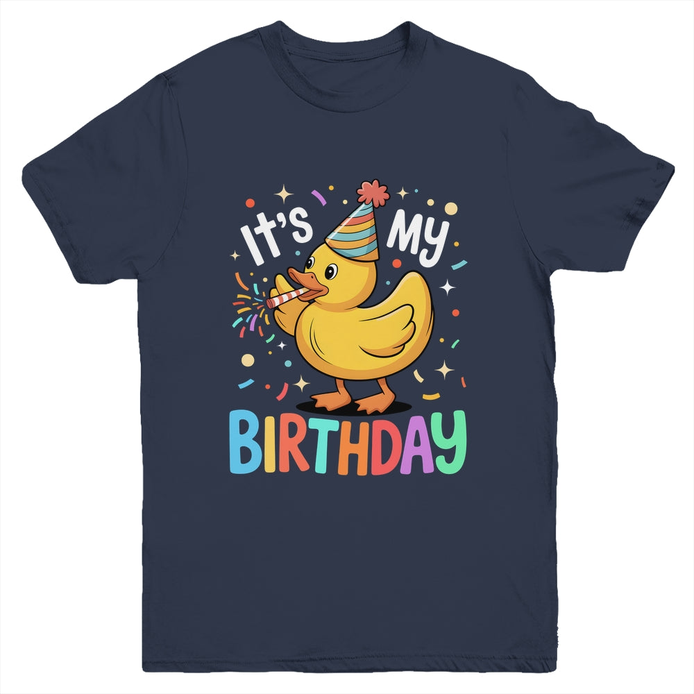 It's My Birthday Rubber Duck Lover Kids Girls Boys Bday Youth Shirt | siriusteestore