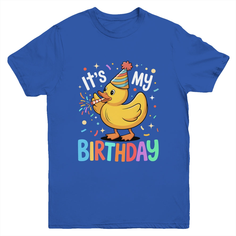 It's My Birthday Rubber Duck Lover Kids Girls Boys Bday Youth Shirt | siriusteestore