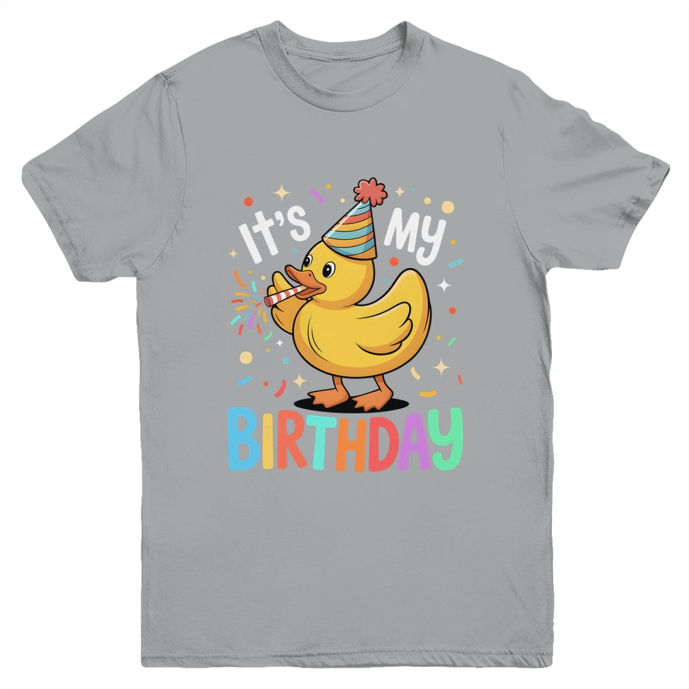 It's My Birthday Rubber Duck Lover Kids Girls Boys Bday Youth Shirt | siriusteestore