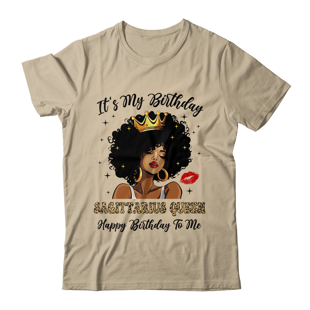 It's My Birthday Sagittarius Queen African American Women Shirt & Tank Top | siriusteestore