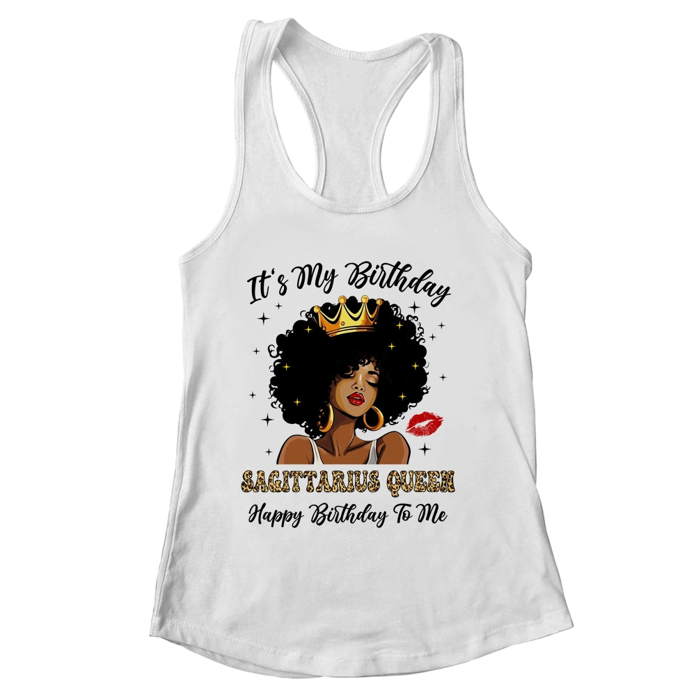 It's My Birthday Sagittarius Queen African American Women Shirt & Tank Top | siriusteestore