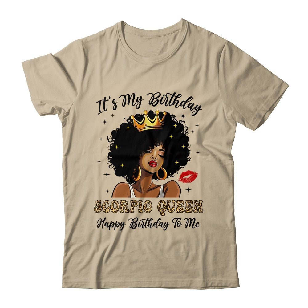 It's My Birthday Scorpio Queen African American Women Shirt & Tank Top | siriusteestore