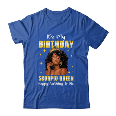 It's My Birthday Scorpio Queen Women Girl Zodiac Sign Shirt & Tank Top | siriusteestore