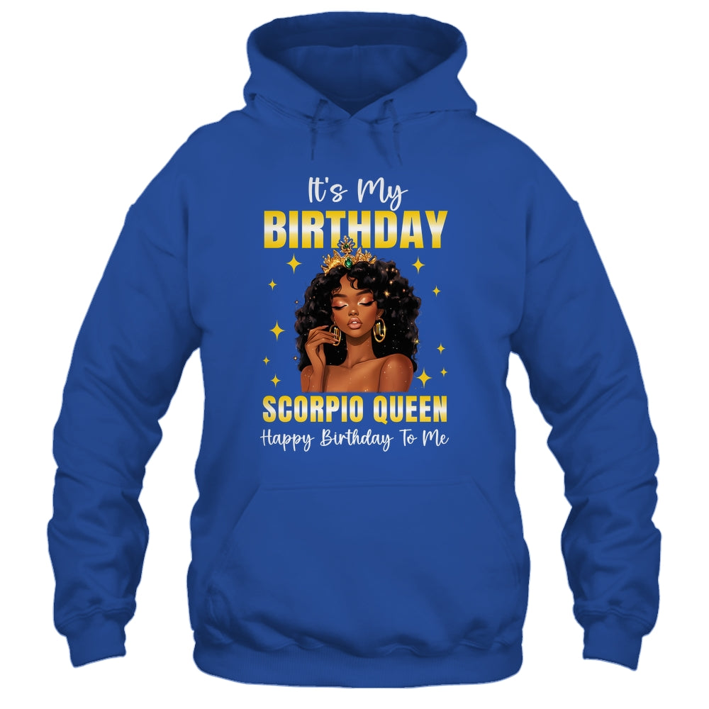 It's My Birthday Scorpio Queen Women Girl Zodiac Sign Shirt & Tank Top | siriusteestore