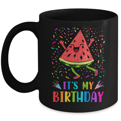 It's My Birthday Watermelon Design Birthday Boy Girl Mug | siriusteestore
