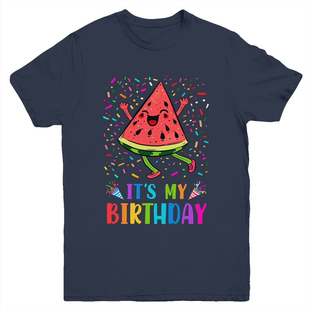 It's My Birthday Watermelon Design Birthday Boy Girl Youth Shirt | siriusteestore