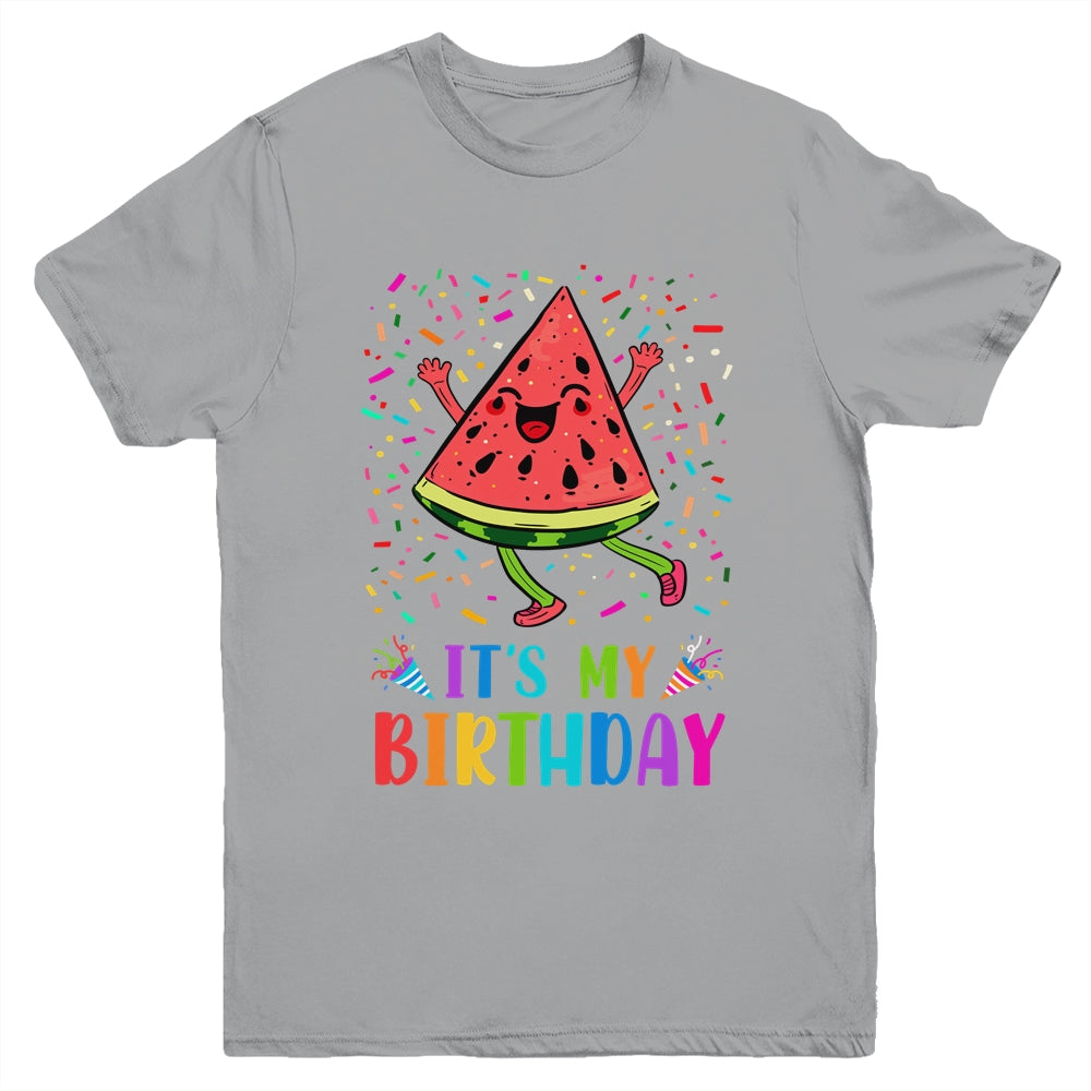 It's My Birthday Watermelon Design Birthday Boy Girl Youth Shirt | siriusteestore