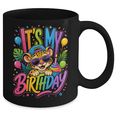 It's My Birthday Zoo Animals Leopard Cheetah Birthday Boy Mug | siriusteestore