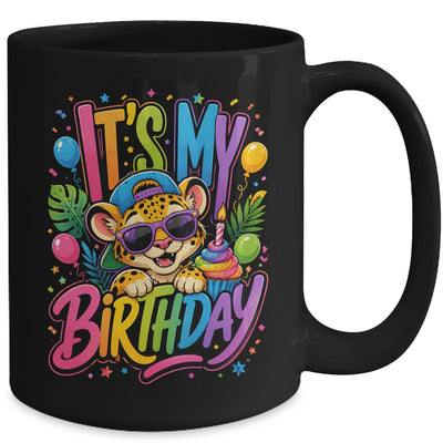 It's My Birthday Zoo Animals Leopard Cheetah Birthday Boy Mug | siriusteestore