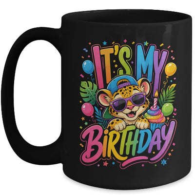 It's My Birthday Zoo Animals Leopard Cheetah Birthday Boy Mug | siriusteestore