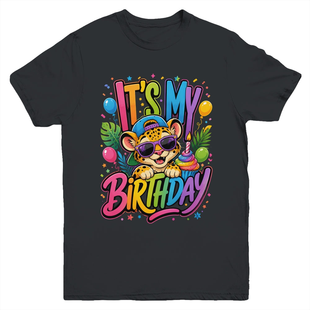 It's My Birthday Zoo Animals Leopard Cheetah Birthday Boy Youth Shirt | siriusteestore