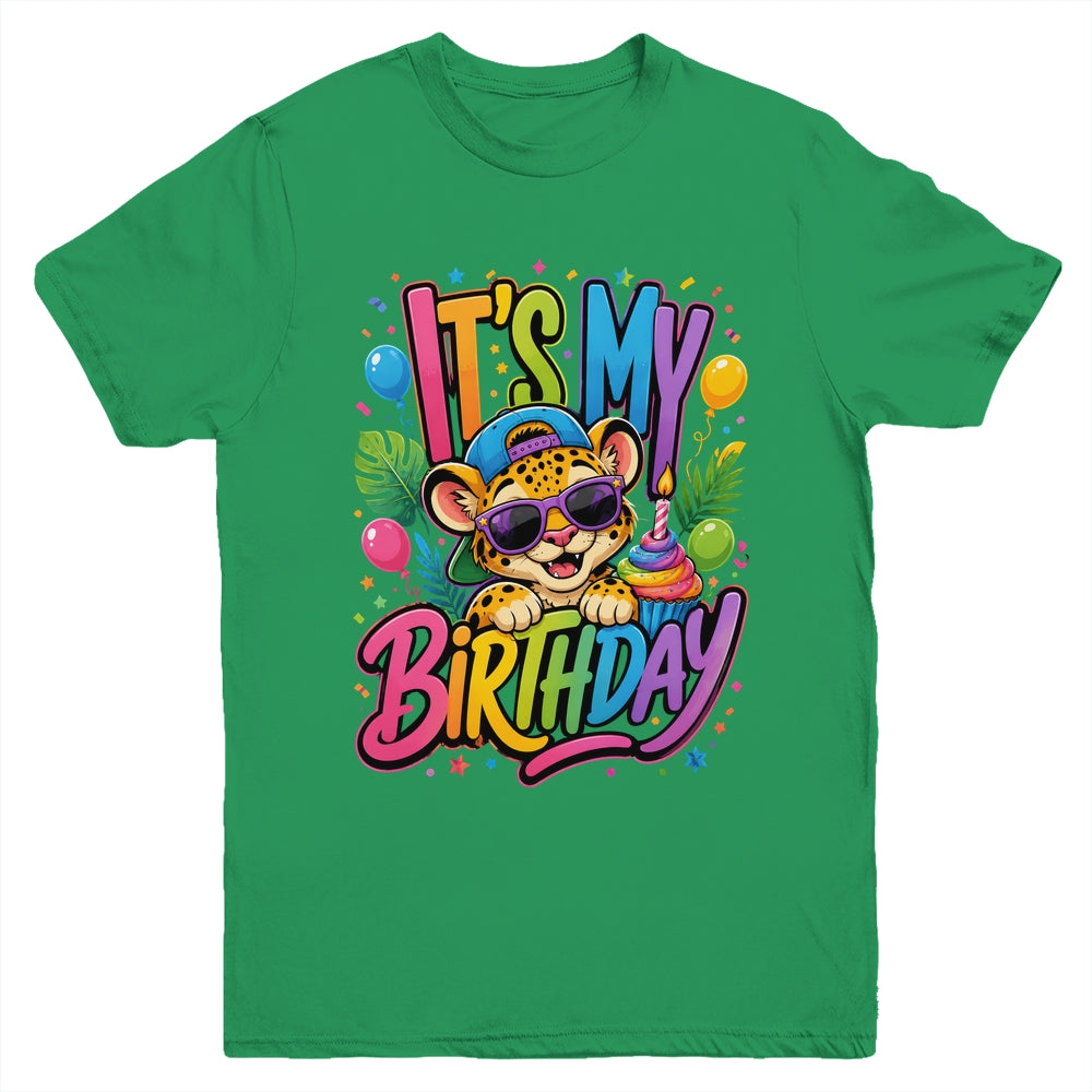 It's My Birthday Zoo Animals Leopard Cheetah Birthday Boy Youth Shirt | siriusteestore