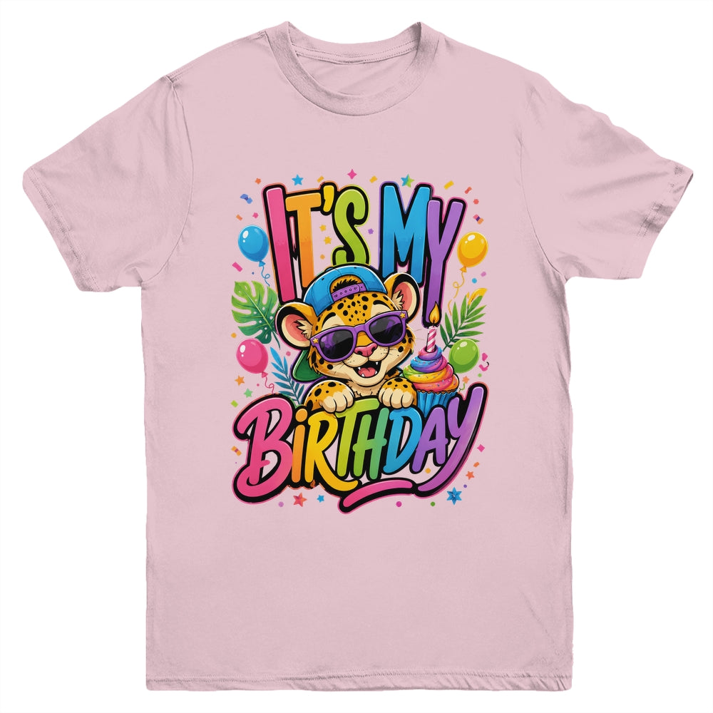 It's My Birthday Zoo Animals Leopard Cheetah Birthday Boy Youth Shirt | siriusteestore