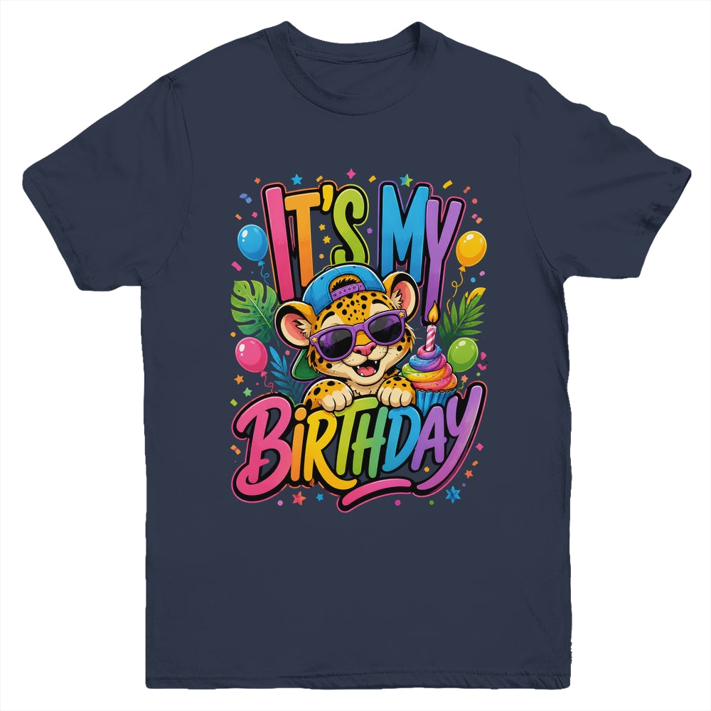 It's My Birthday Zoo Animals Leopard Cheetah Birthday Boy Youth Shirt | siriusteestore