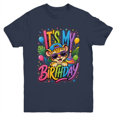 It's My Birthday Zoo Animals Leopard Cheetah Birthday Boy Youth Shirt | siriusteestore