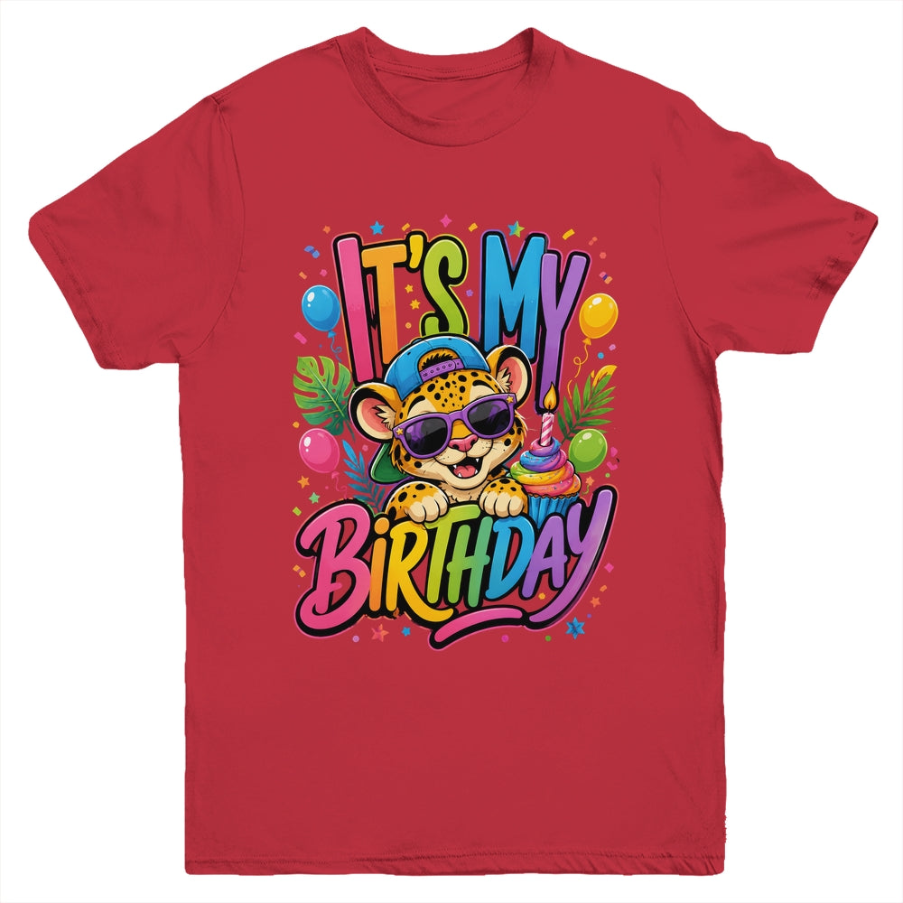 It's My Birthday Zoo Animals Leopard Cheetah Birthday Boy Youth Shirt | siriusteestore