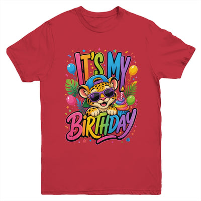 It's My Birthday Zoo Animals Leopard Cheetah Birthday Boy Youth Shirt | siriusteestore