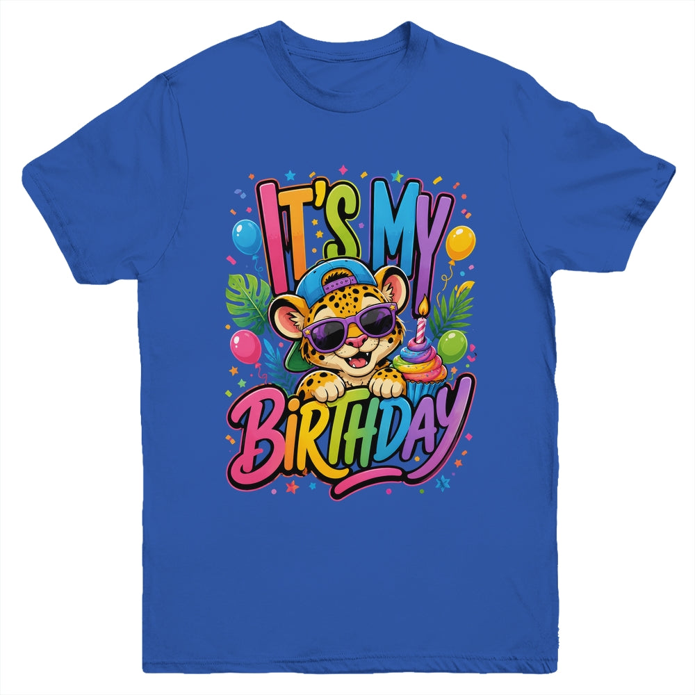 It's My Birthday Zoo Animals Leopard Cheetah Birthday Boy Youth Shirt | siriusteestore