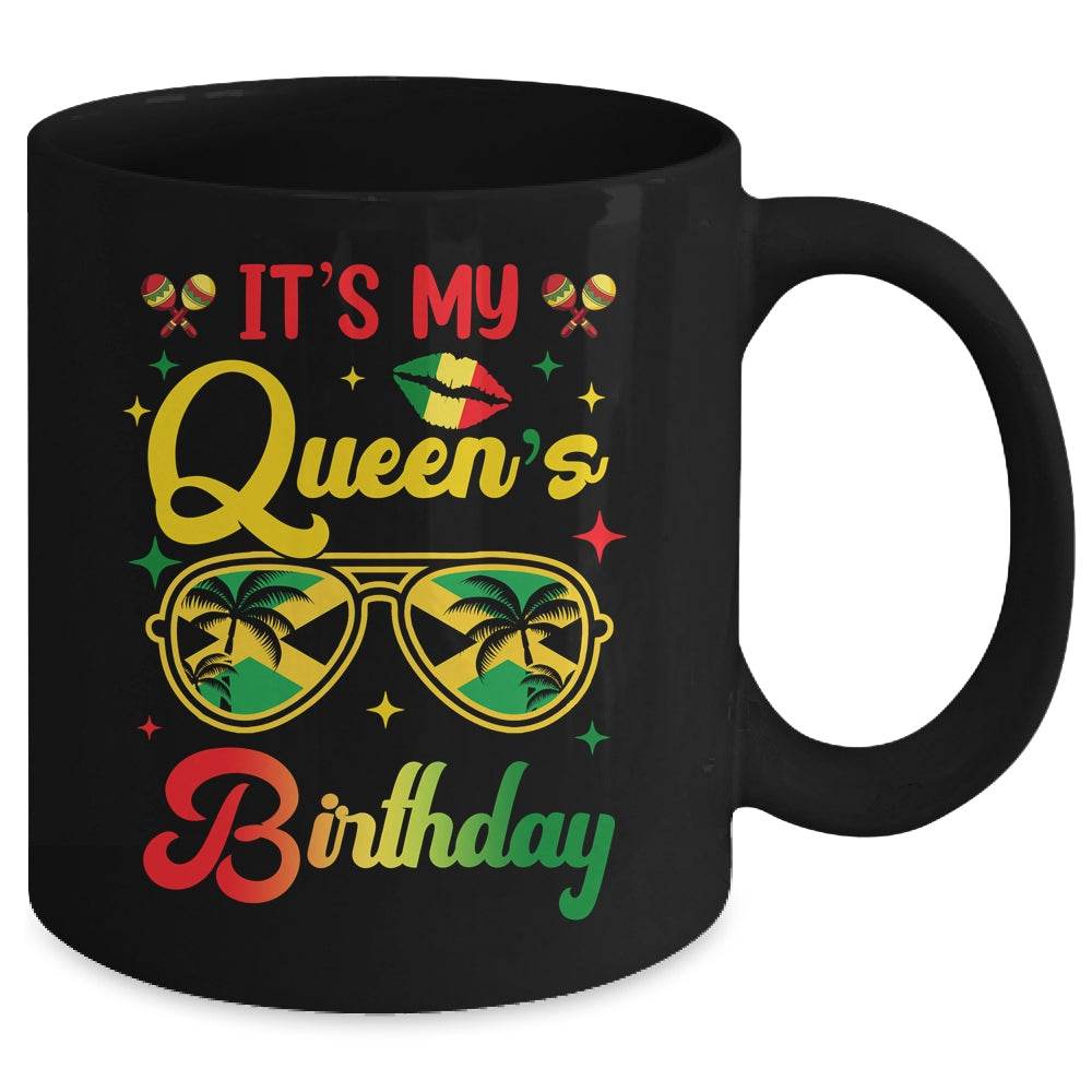 It's My Queen's Birthday Jamaica Birthday Girl Party Mug | siriusteestore