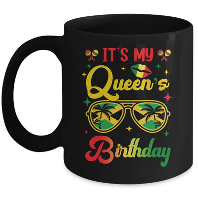 It's My Queen's Birthday Jamaica Birthday Girl Party Mug | siriusteestore