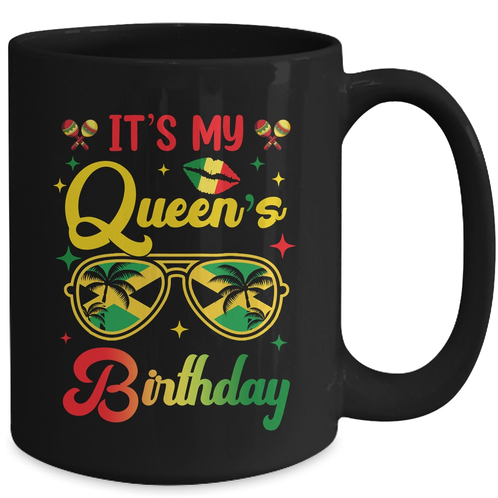 It's My Queen's Birthday Jamaica Birthday Girl Party Mug | siriusteestore