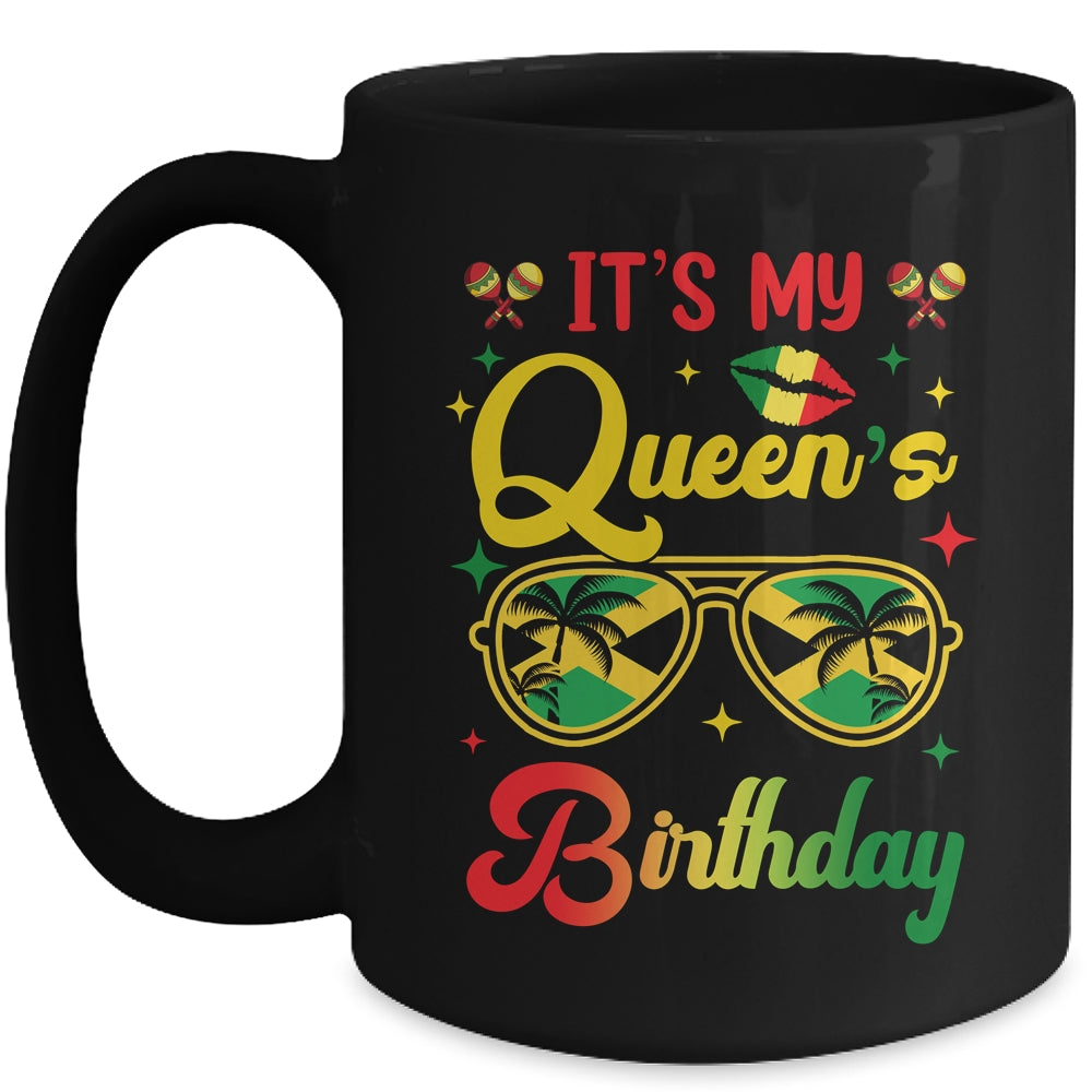 It's My Queen's Birthday Jamaica Birthday Girl Party Mug | siriusteestore