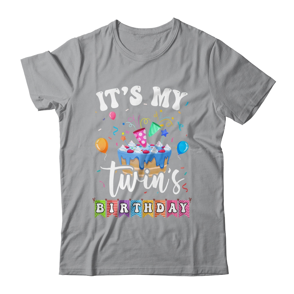 It's My Twin's Birthday Twins Birthday Cute Matching Shirt & Tank Top | siriusteestore