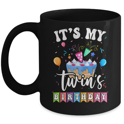 It's My Twin's Birthday Twins Birthday Cute Matching Mug | siriusteestore
