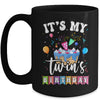 It's My Twin's Birthday Twins Birthday Cute Matching Mug | siriusteestore