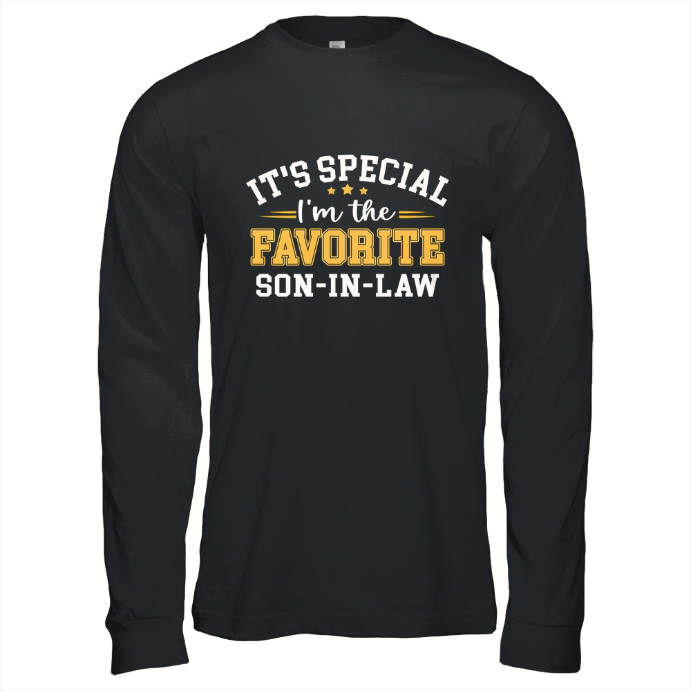 It's Official I'm The Favorite Son In From Law Mother-In-Law Shirt & Hoodie | siriusteestore