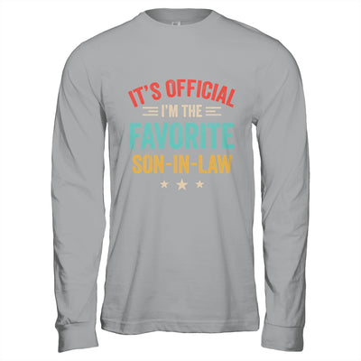 It's Official I'm The Favorite Son In Law Mens Fathers Day Shirt & Hoodie | siriusteestore