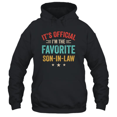 It's Official I'm The Favorite Son In Law Mens Fathers Day Shirt & Hoodie | siriusteestore