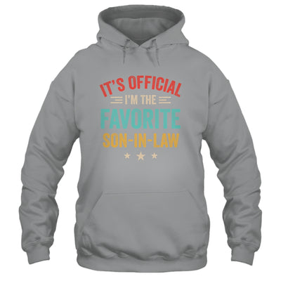 It's Official I'm The Favorite Son In Law Mens Fathers Day Shirt & Hoodie | siriusteestore