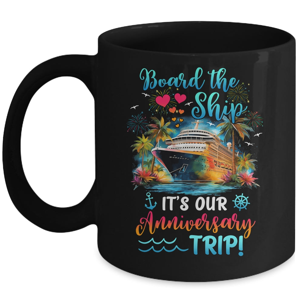 It's Our Anniversary Trip Couples Matching Marriage Cruise Mug | siriusteestore