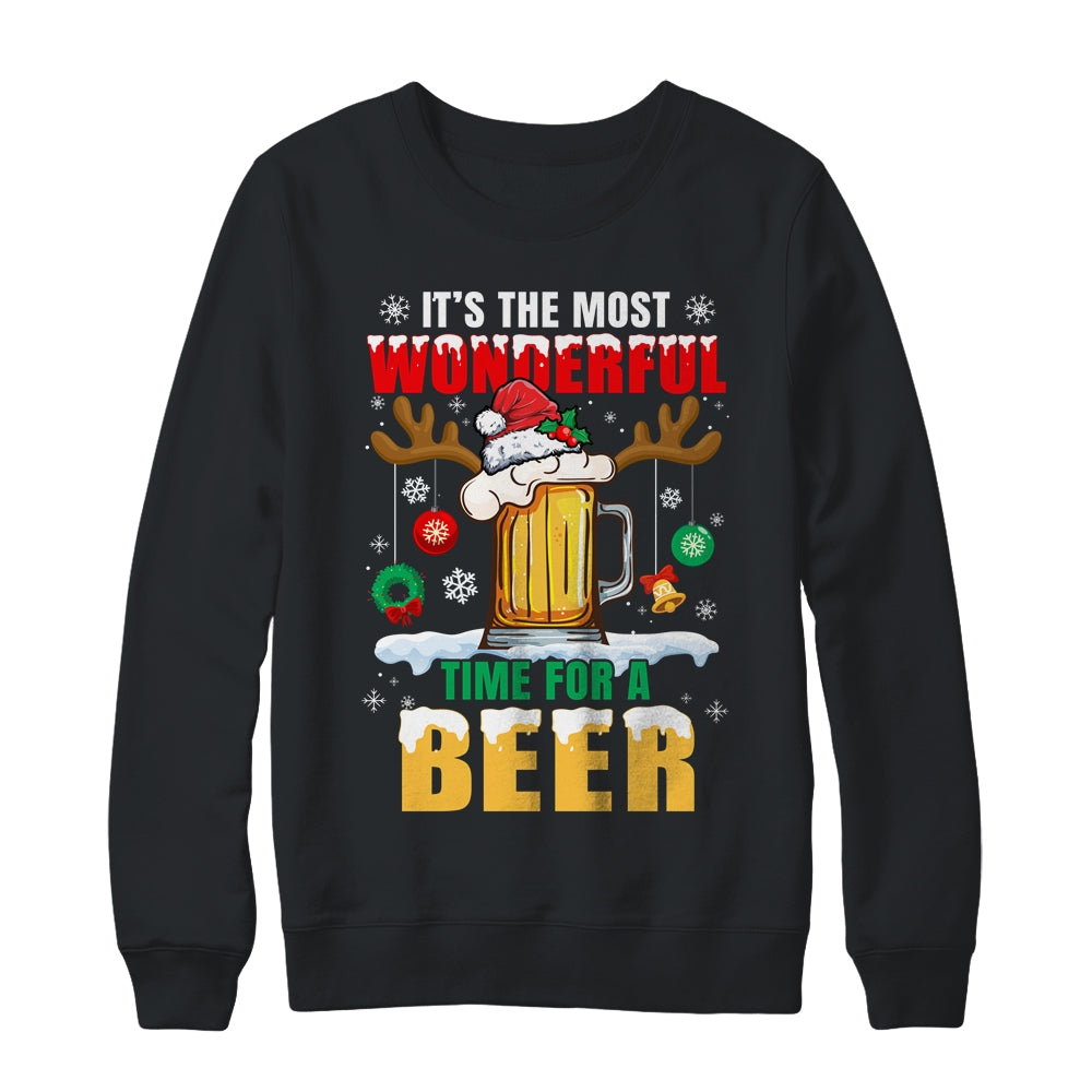 It's The Most Wonderful Time For A Beer Christmas Men Xmas Shirt & Sweatshirt | siriusteestore