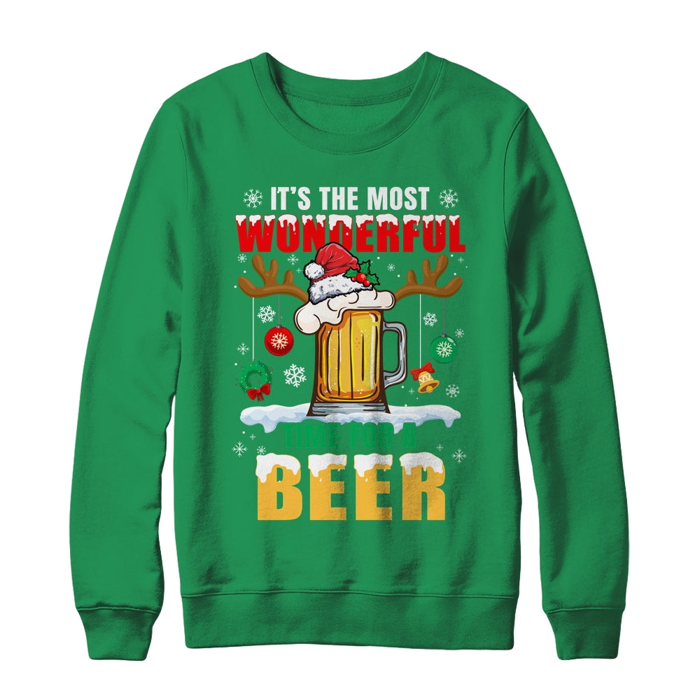 It's The Most Wonderful Time For A Beer Christmas Men Xmas Shirt & Sweatshirt | siriusteestore