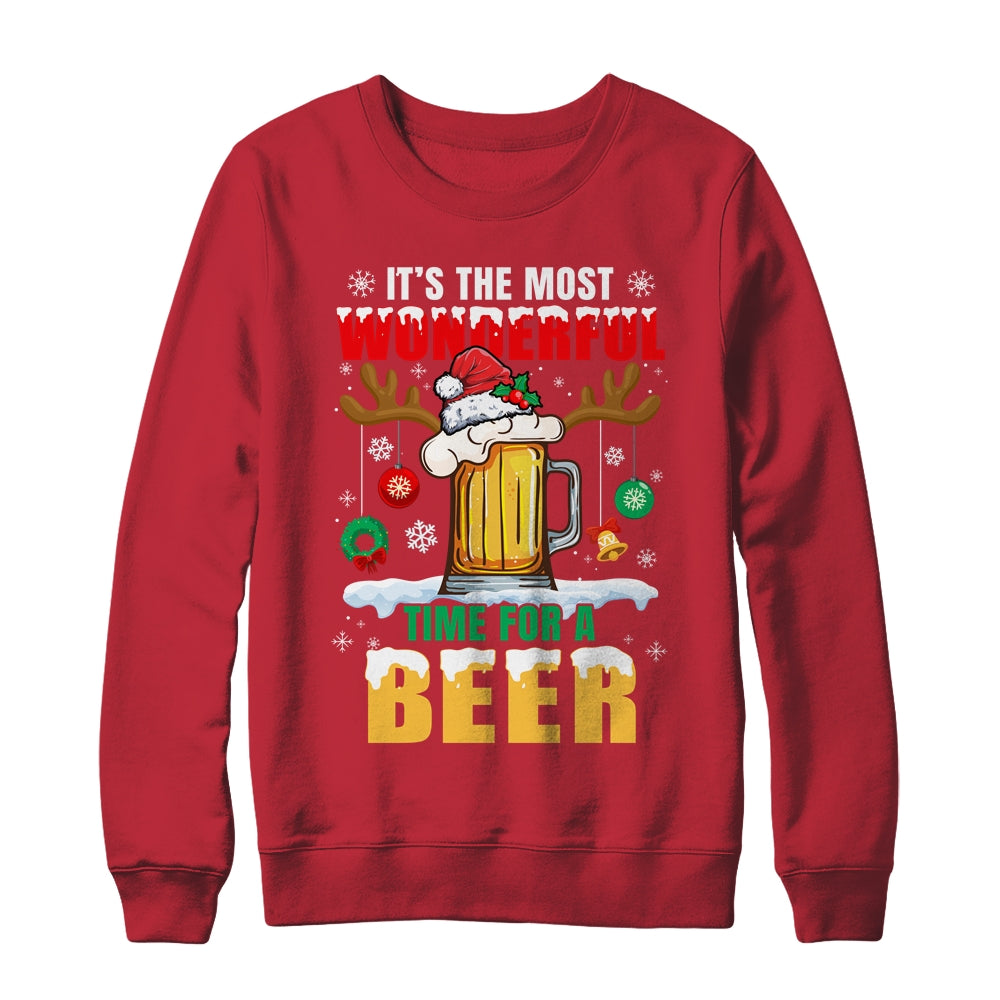 It's The Most Wonderful Time For A Beer Christmas Men Xmas Shirt & Sweatshirt | siriusteestore