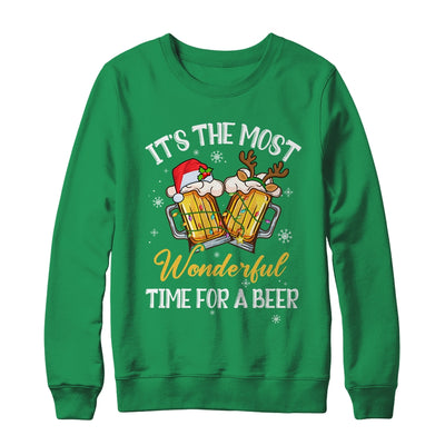 It's The Most Wonderful Time For A Beer Drinking Christmas Shirt & Sweatshirt | siriusteestore