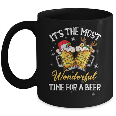 It's The Most Wonderful Time For A Beer Drinking Christmas Mug | siriusteestore