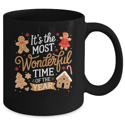 It's The Most Wonderful Time Of Year Christmas Gingerbread Mug | siriusteestore