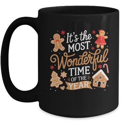 It's The Most Wonderful Time Of Year Christmas Gingerbread Mug | siriusteestore