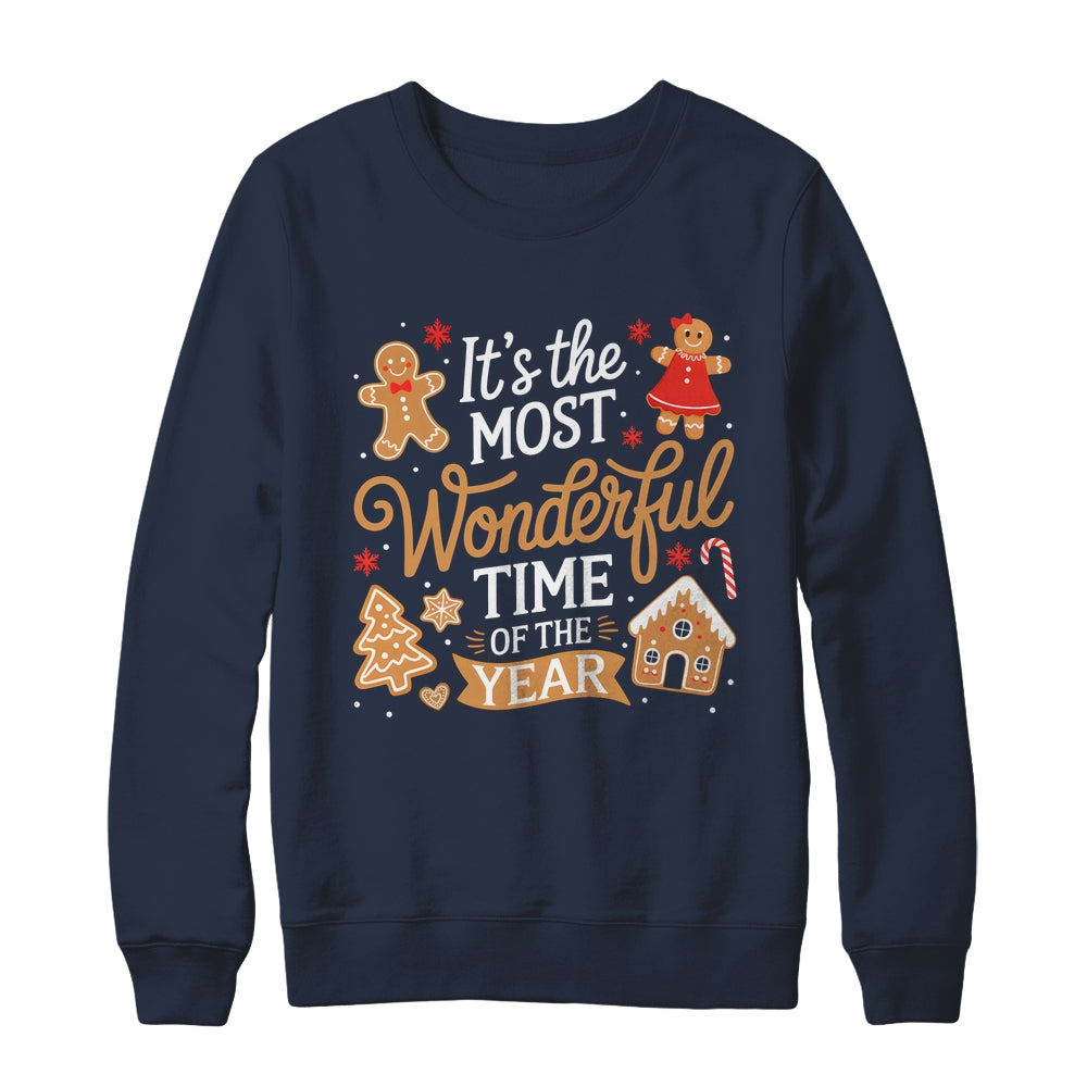 It's The Most Wonderful Time Of Year Christmas Gingerbread Shirt & Sweatshirt | siriusteestore