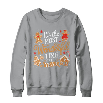 It's The Most Wonderful Time Of Year Christmas Gingerbread Shirt & Sweatshirt | siriusteestore