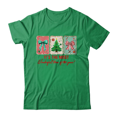 It's The Most Wonderful Time Preppy Coquette Christmas Retro Shirt & Sweatshirt | siriusteestore