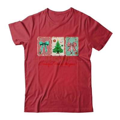 It's The Most Wonderful Time Preppy Coquette Christmas Retro Shirt & Sweatshirt | siriusteestore