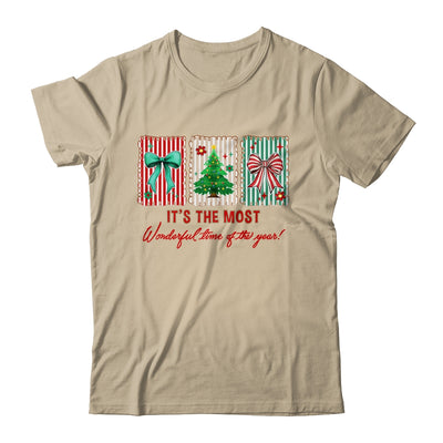 It's The Most Wonderful Time Preppy Coquette Christmas Retro Shirt & Sweatshirt | siriusteestore