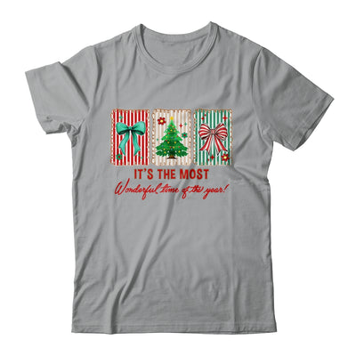It's The Most Wonderful Time Preppy Coquette Christmas Retro Shirt & Sweatshirt | siriusteestore