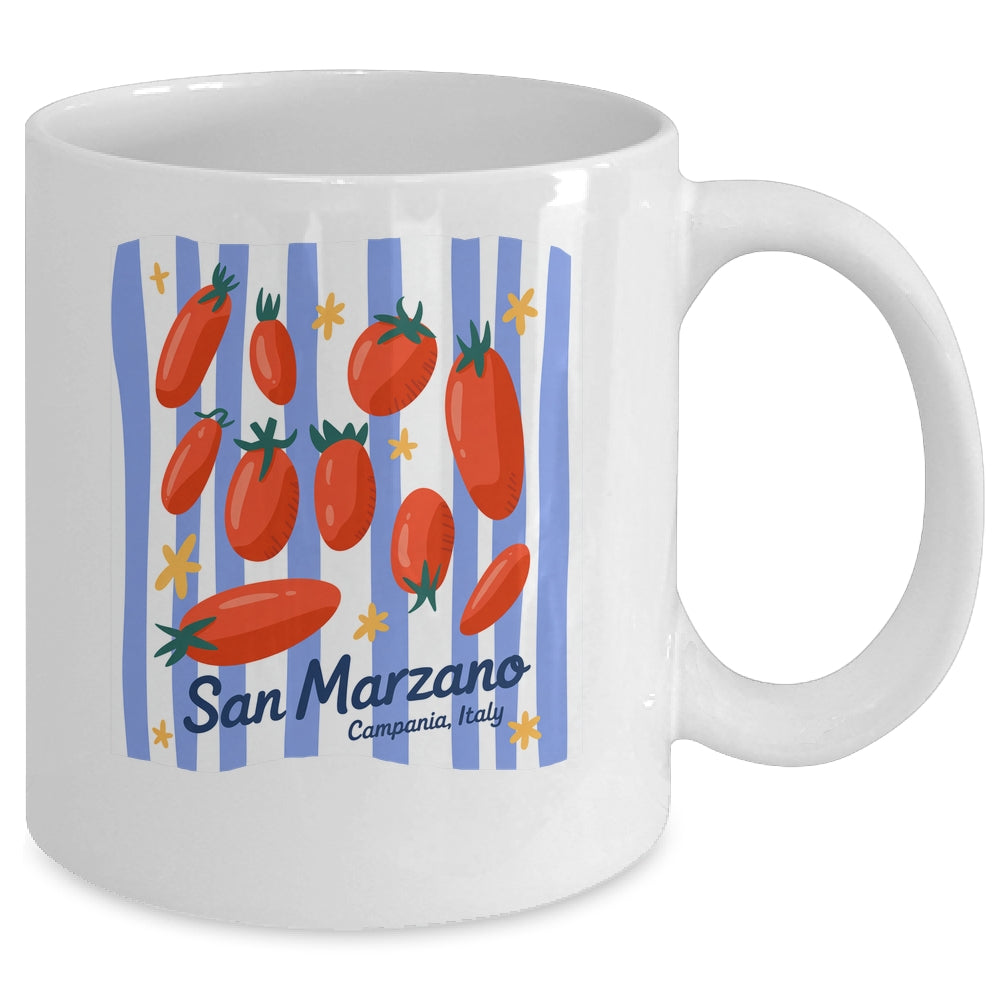 Italian Market Tomato Vintage Farmer Tomato Girl Summer Mug | siriusteestore