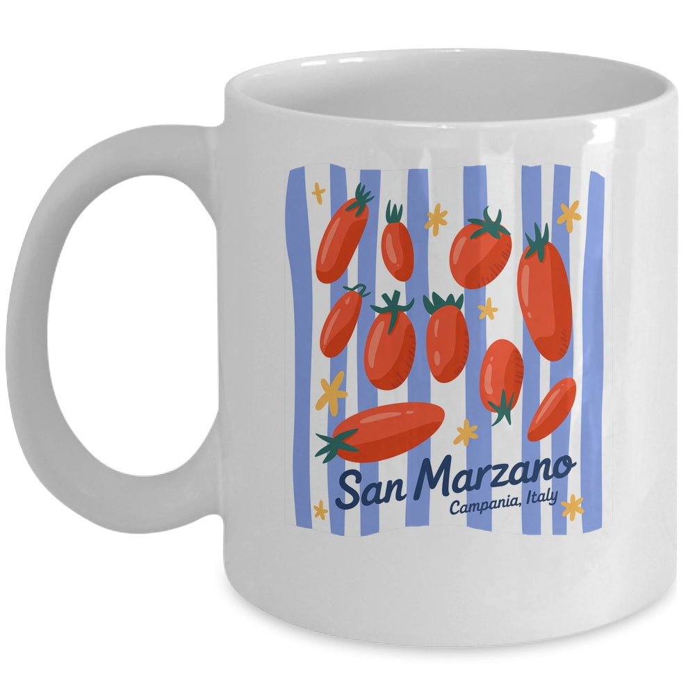 Italian Market Tomato Vintage Farmer Tomato Girl Summer Mug | siriusteestore