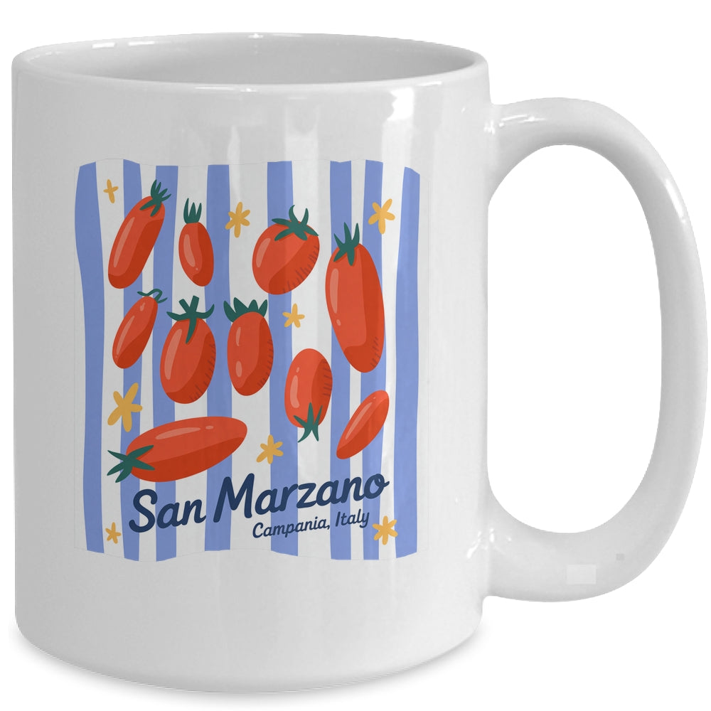 Italian Market Tomato Vintage Farmer Tomato Girl Summer Mug | siriusteestore